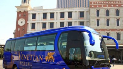 The Venetian free shuttle bus on Macau.