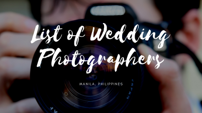 List of wedding photographers for wedding